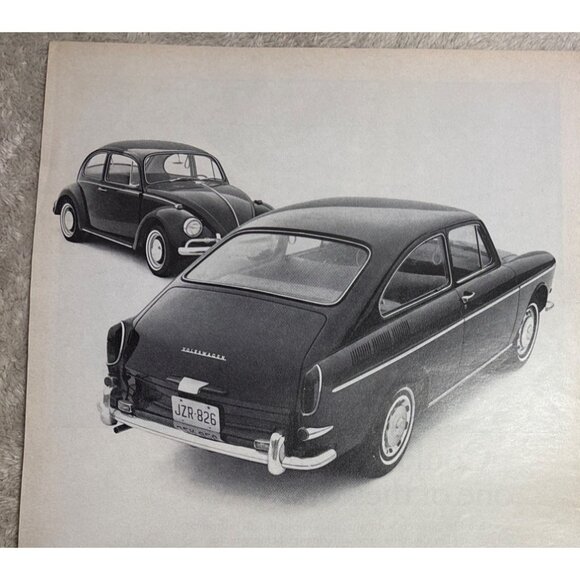Volkswagen Fastback Print Ad Vintage 1960s  All the Beauty of the Ugly One - Picture 2 of 10
